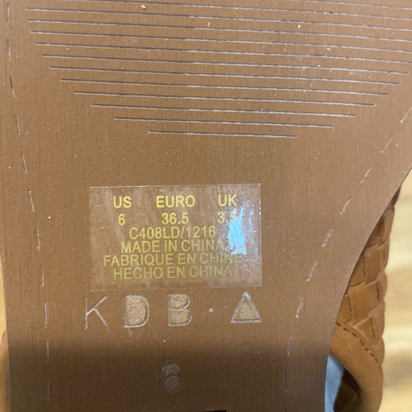 $15 MOVING SALE - NWB Kelsi Dagger Stockholm Braided/Woven Open Toe Flat Sandals - Picture 7 of 8